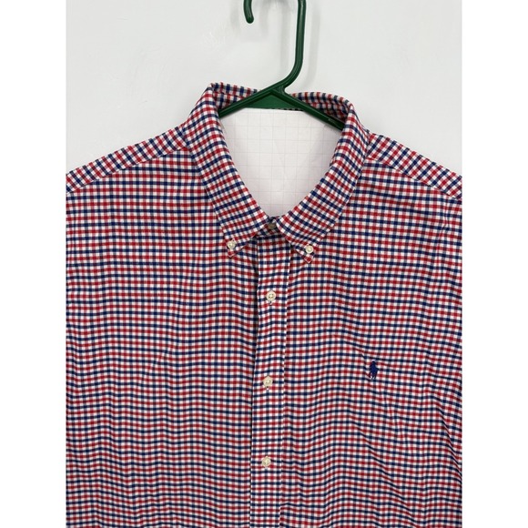 Ralph Lauren Men's Classic Fit Performance Checked Button Down Shirt, XXL - Picture 4 of 8
